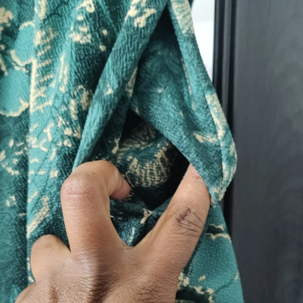 🎉LuLaRoe Teal And Green Floral A-Line Knee-length Circle Skirt